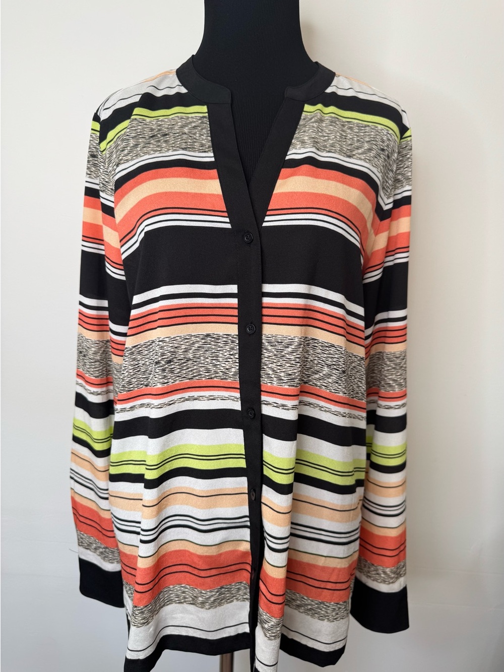 Calvin Klein Striped Blouse Size M | Dressy Top